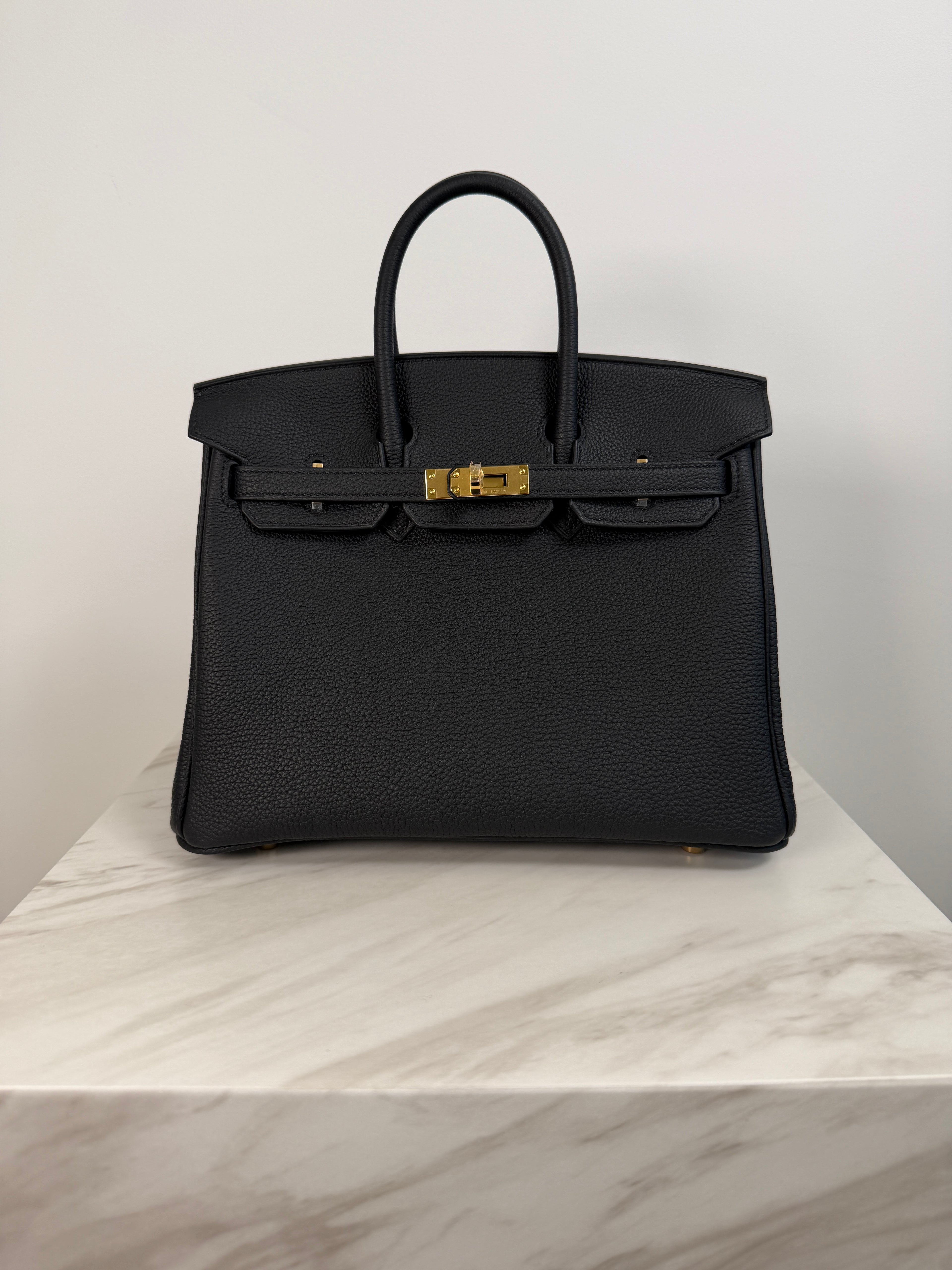 Hermès Birkin 25 Black Togo Gold Hardware