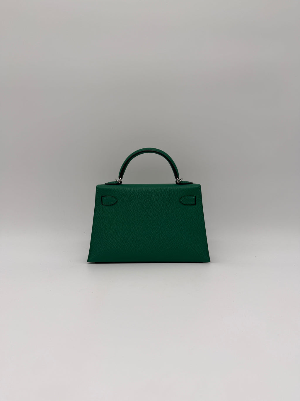 Hermès Mini Kelly Vert Vertigo Epsom Palladium Hardware (with 2 strap)