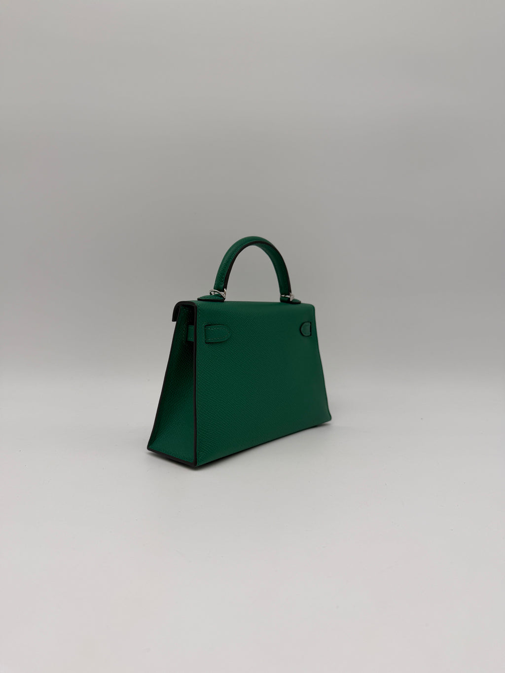 Hermès Mini Kelly Vert Vertigo Epsom Palladium Hardware (with 2 strap)
