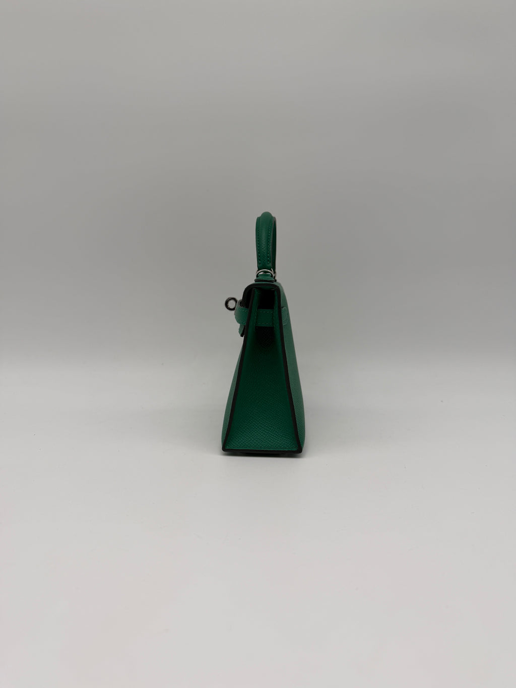 Hermès Mini Kelly Vert Vertigo Epsom Palladium Hardware (with 2 strap)