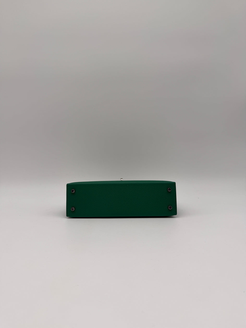 Hermès Mini Kelly Vert Vertigo Epsom Palladium Hardware (with 2 strap)