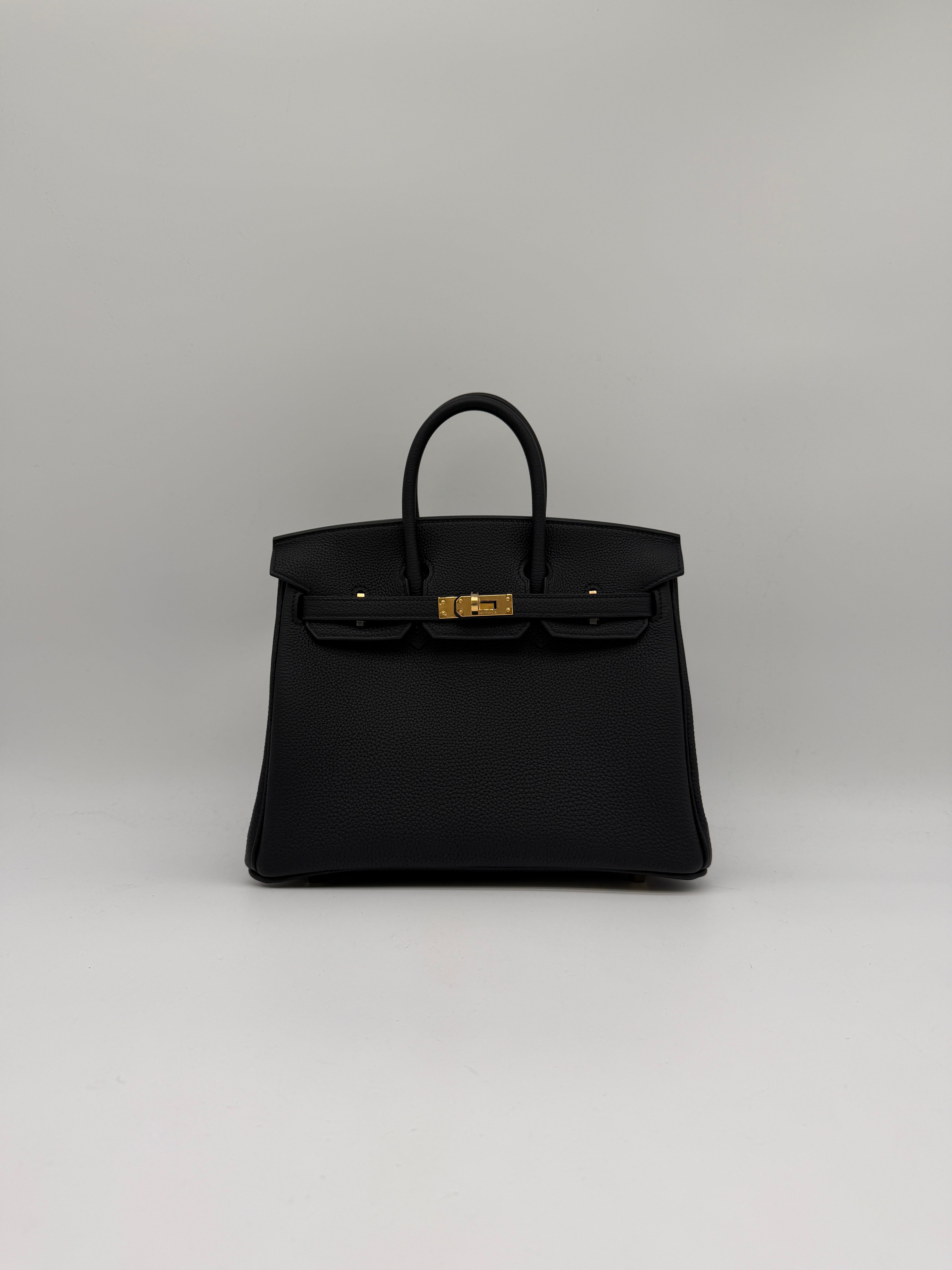 Hermès Birkin 25 Black Togo Gold Hardware