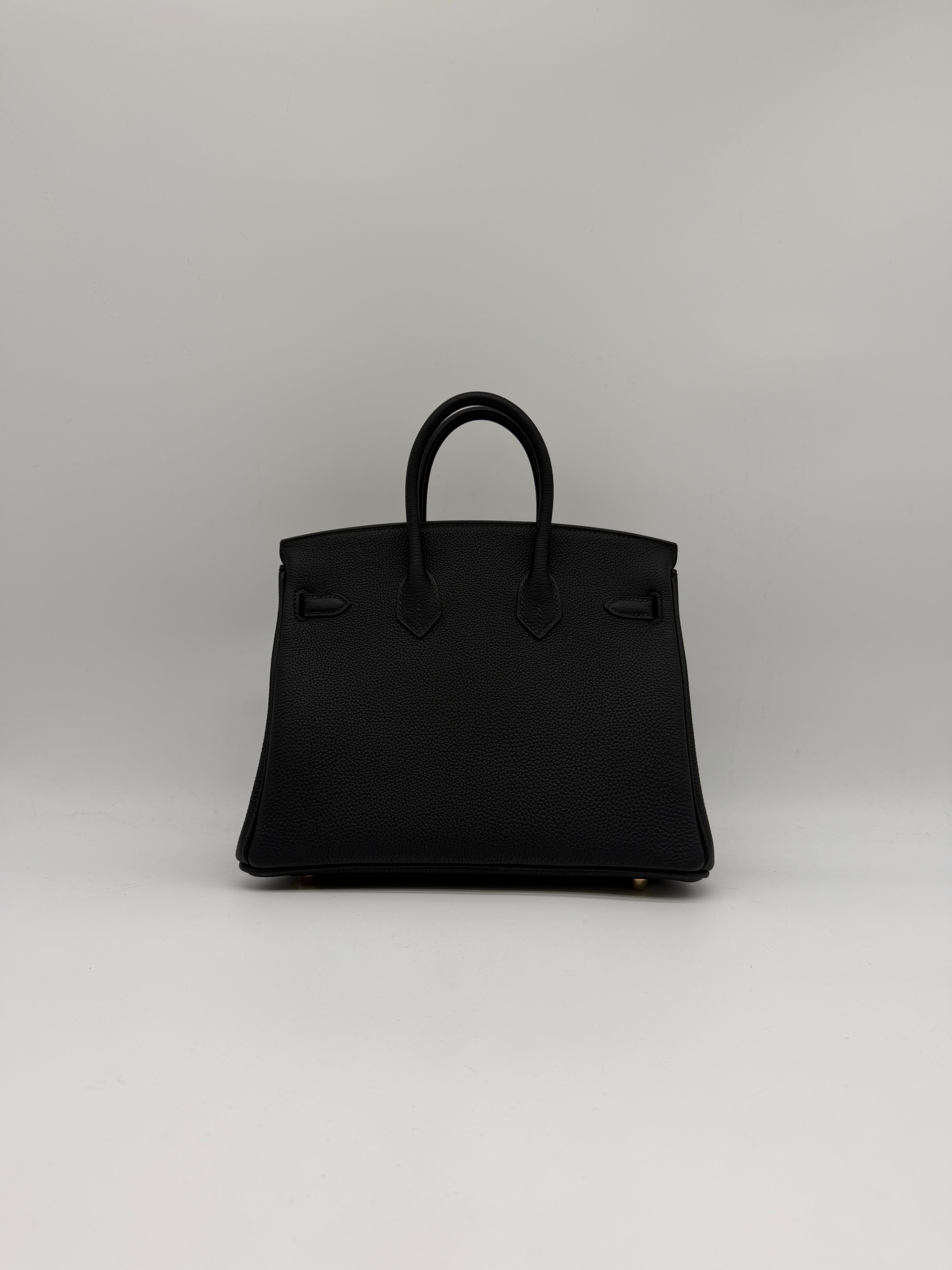 Hermès Birkin 25 Black Togo Gold Hardware