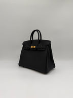 Hermès Birkin 25 Black Togo Gold Hardware