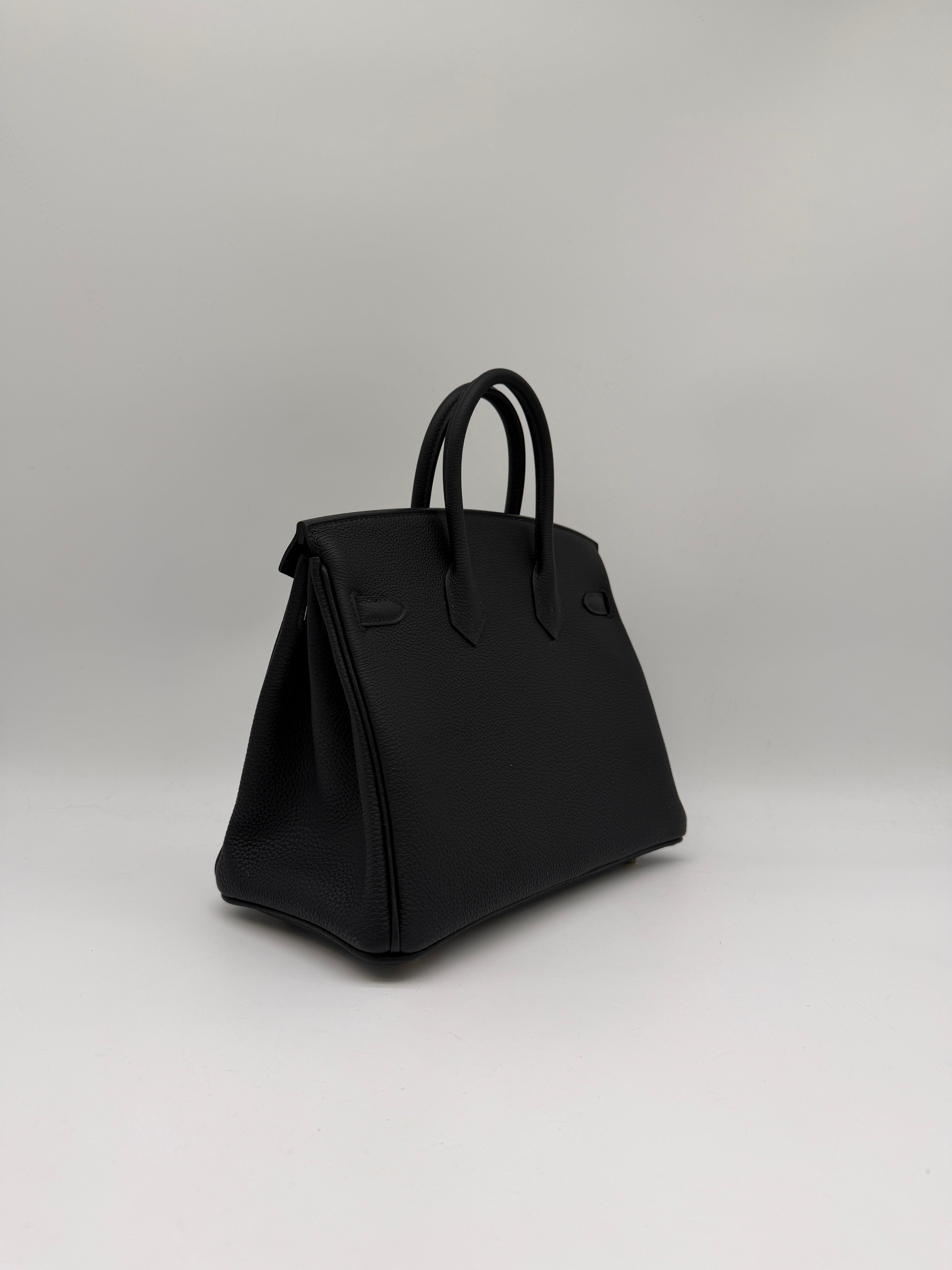 Hermès Birkin 25 Black Togo Gold Hardware