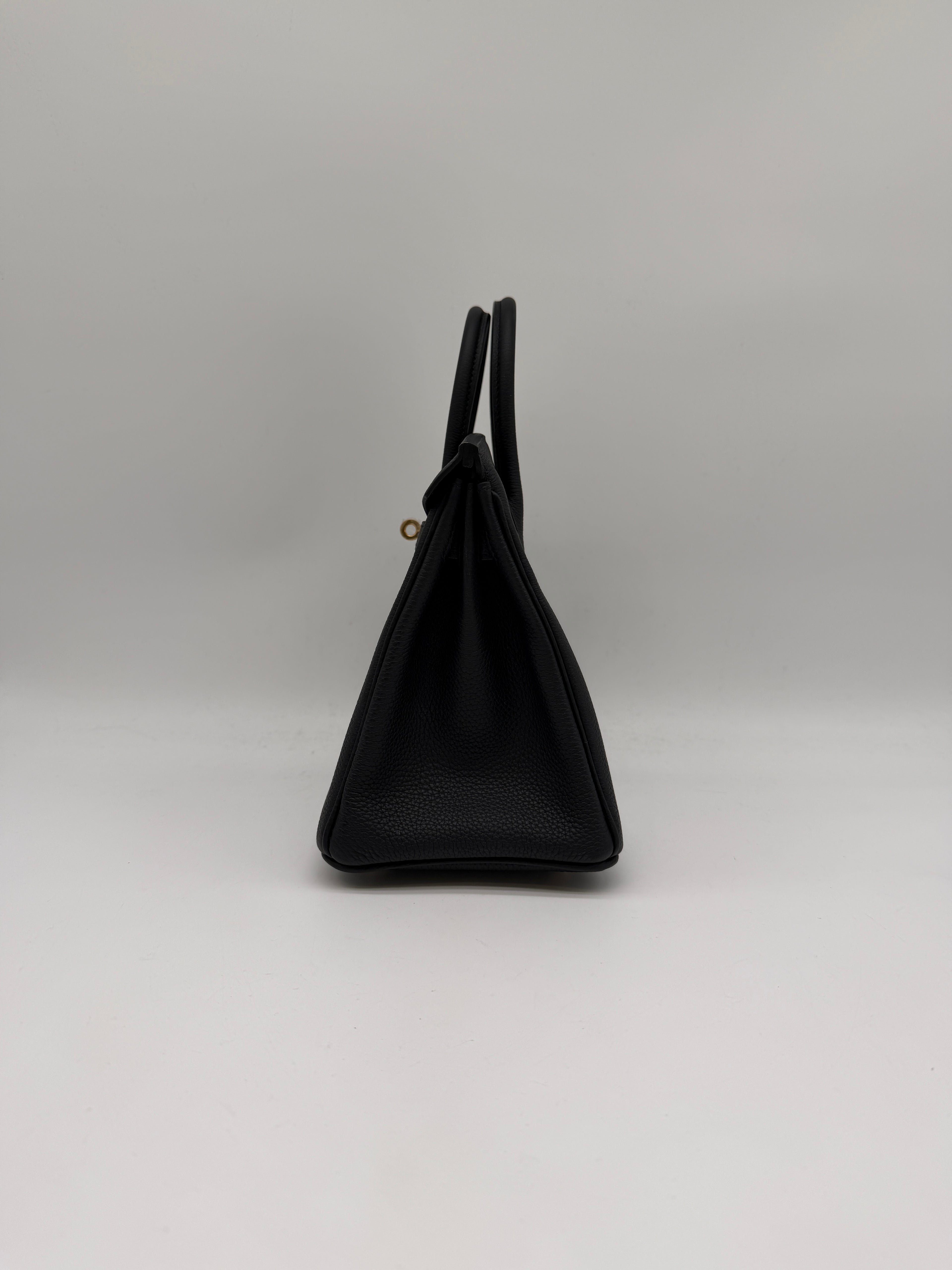 Hermès Birkin 25 Black Togo Gold Hardware