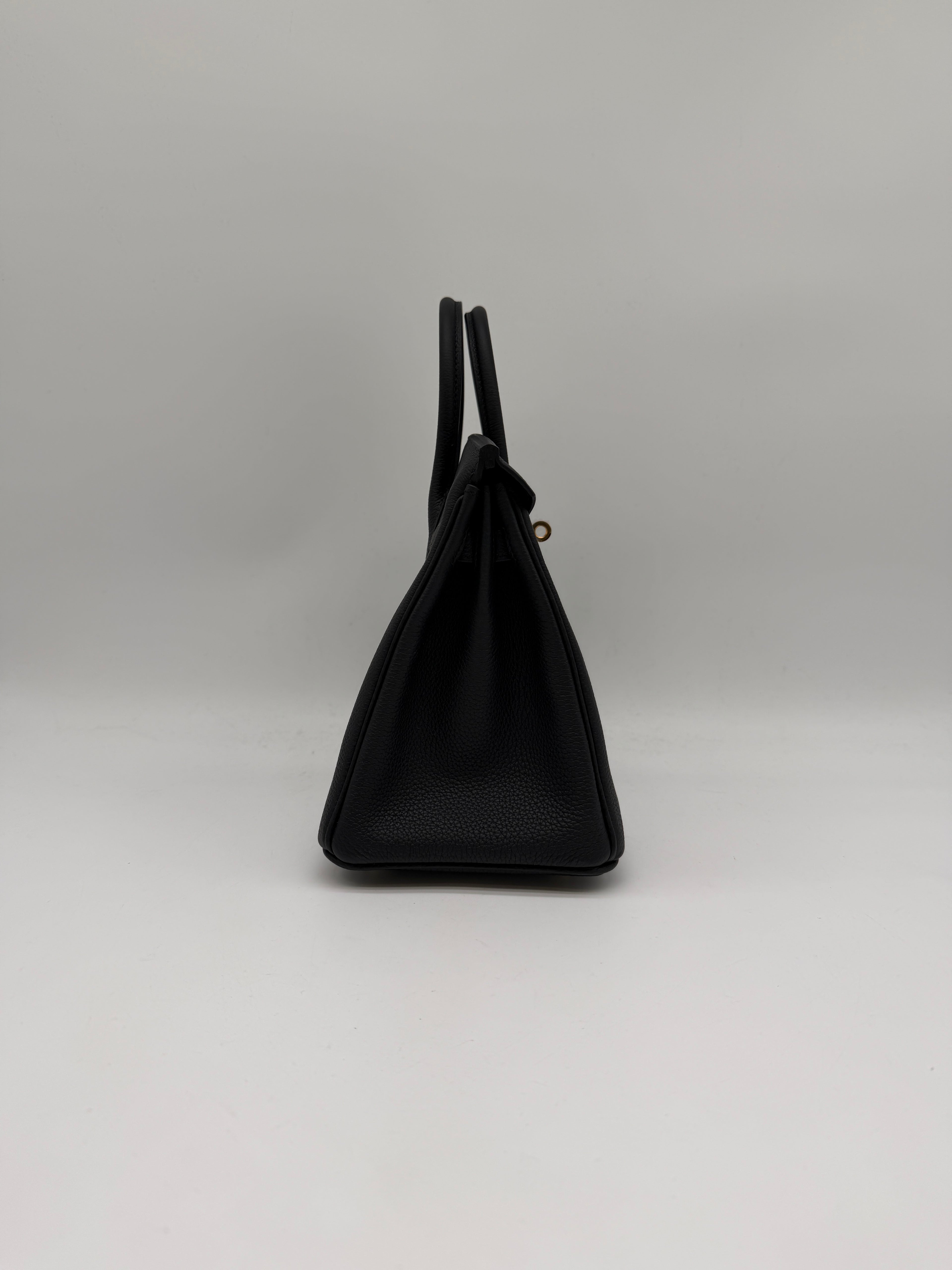 Hermès Birkin 25 Black Togo Gold Hardware