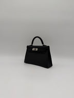Hermès Mini Kelly HSS Verso Black/ Bordeaux Epsom Palladium Hardware