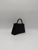 Hermès Mini Kelly HSS Verso Black/ Bordeaux Epsom Palladium Hardware