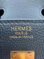 Hermès Birkin 25 Black Togo Gold Hardware