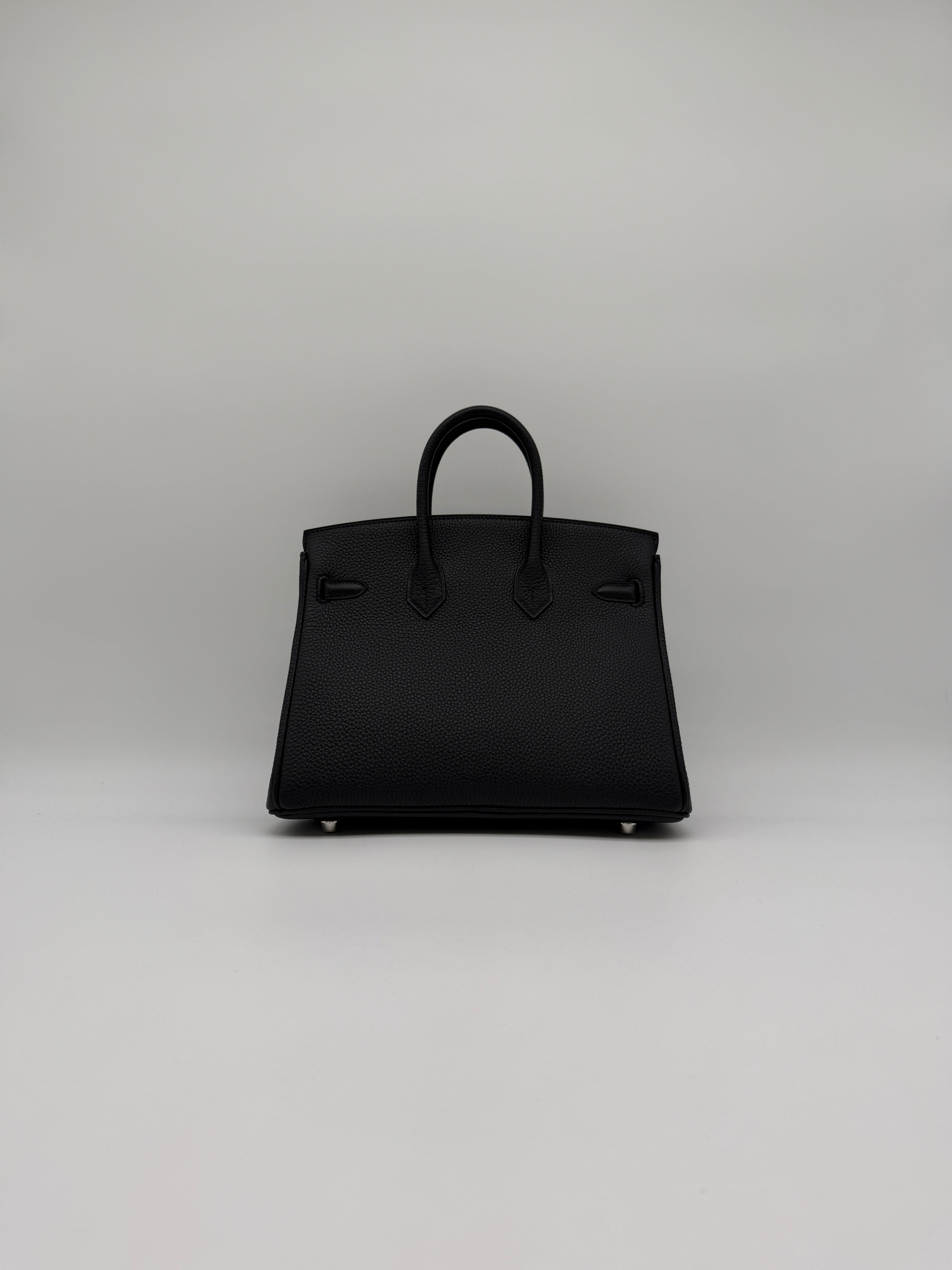 Hermès Birkin 25 Black Togo Palladium Hardware