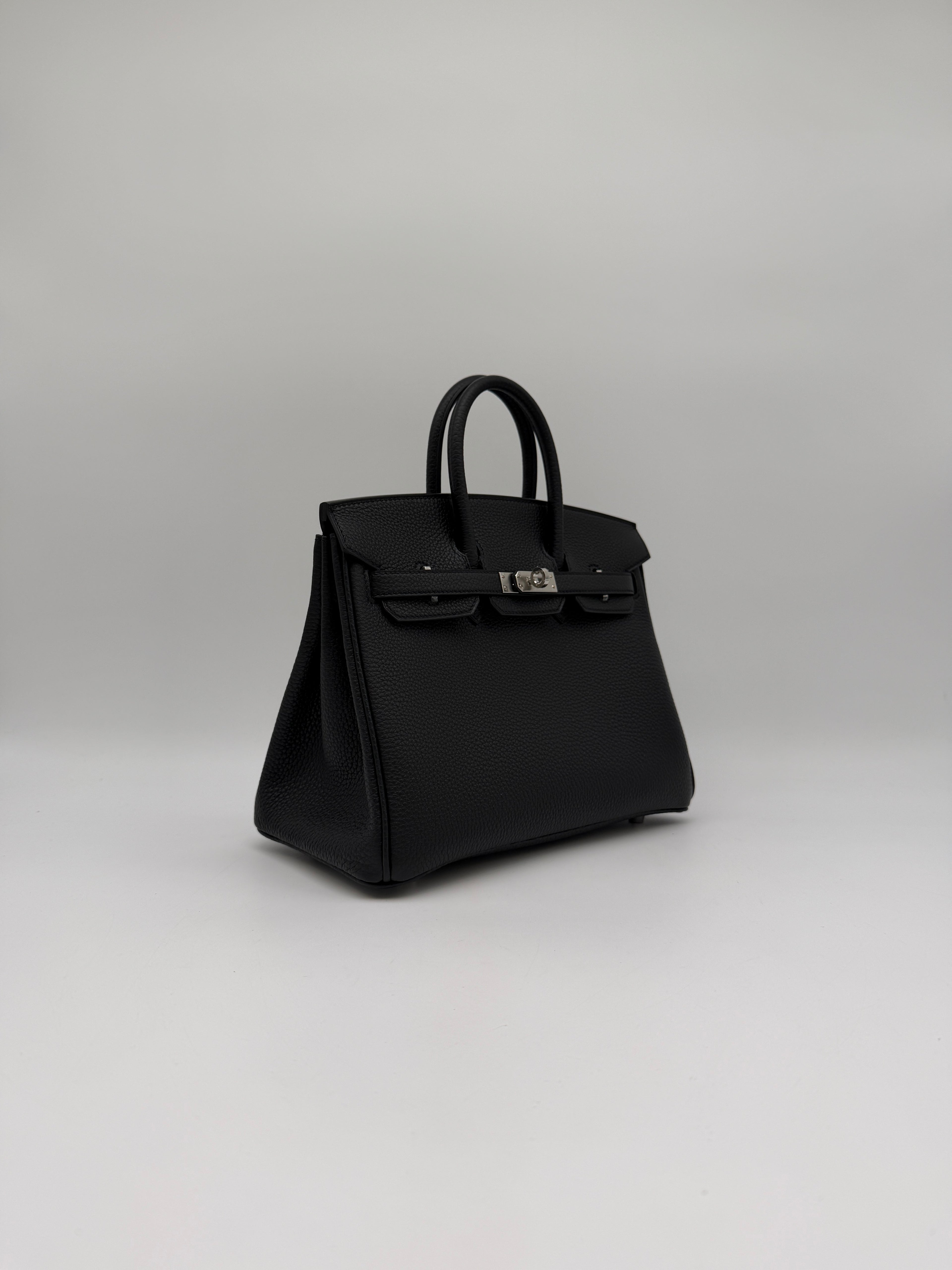 Hermès Birkin 25 Black Togo Palladium Hardware