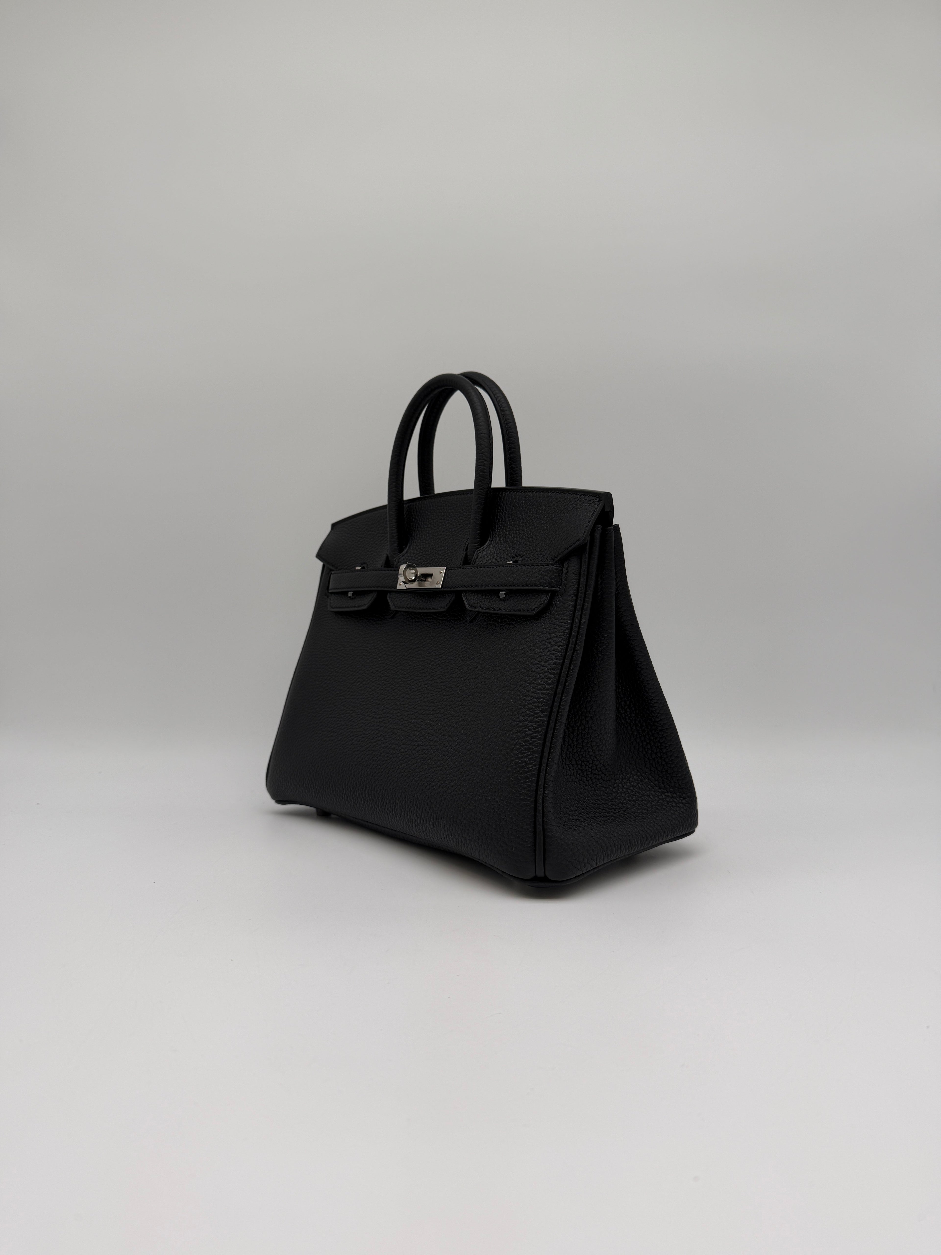Hermès Birkin 25 Black Togo Palladium Hardware