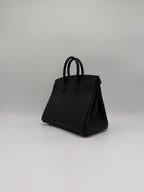 Hermès Birkin 25 Black Togo Palladium Hardware