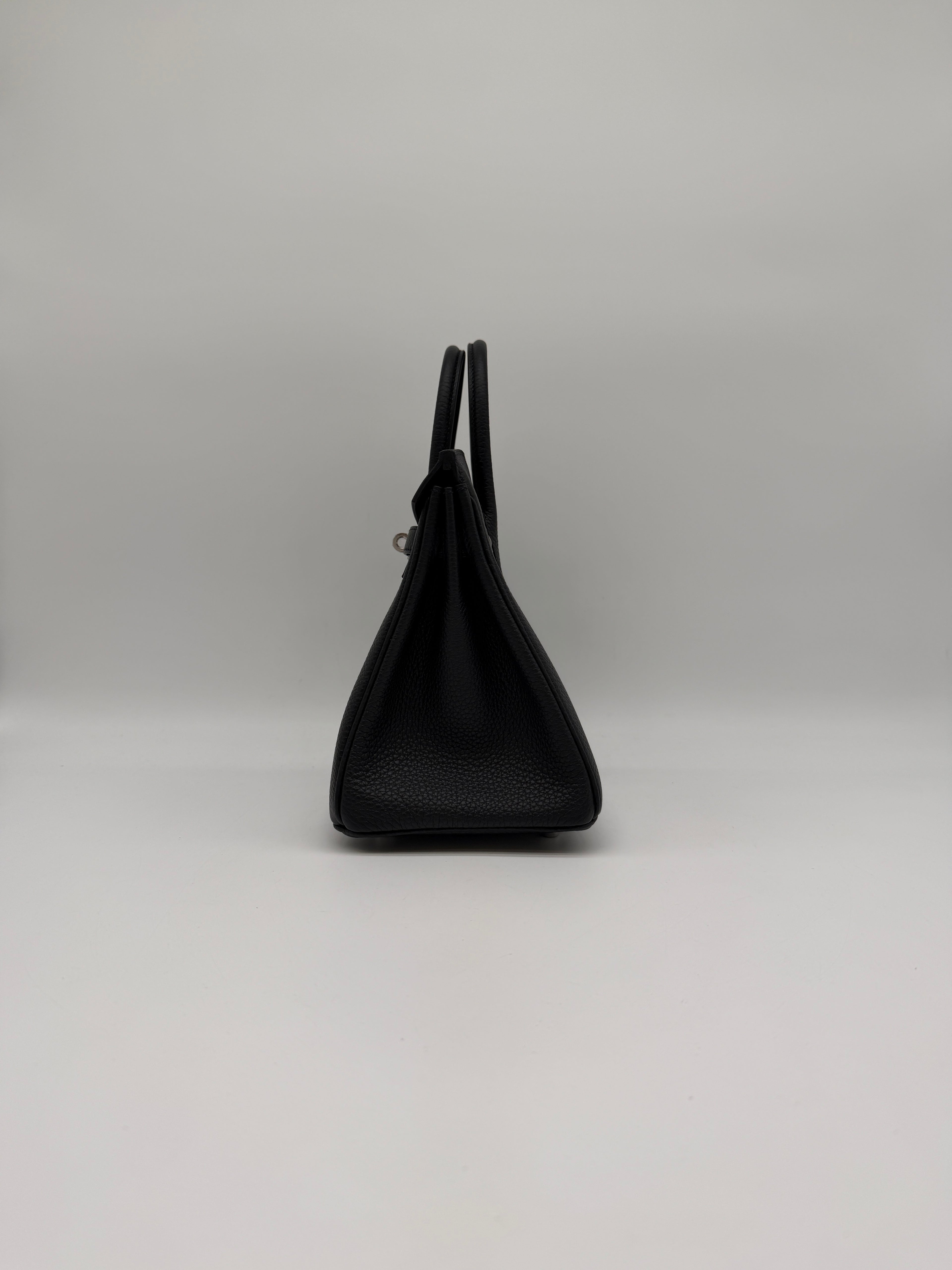 Hermès Birkin 25 Black Togo Palladium Hardware