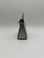 Mini Kelly Gris Neve Matte Alligator Palladium Hardware