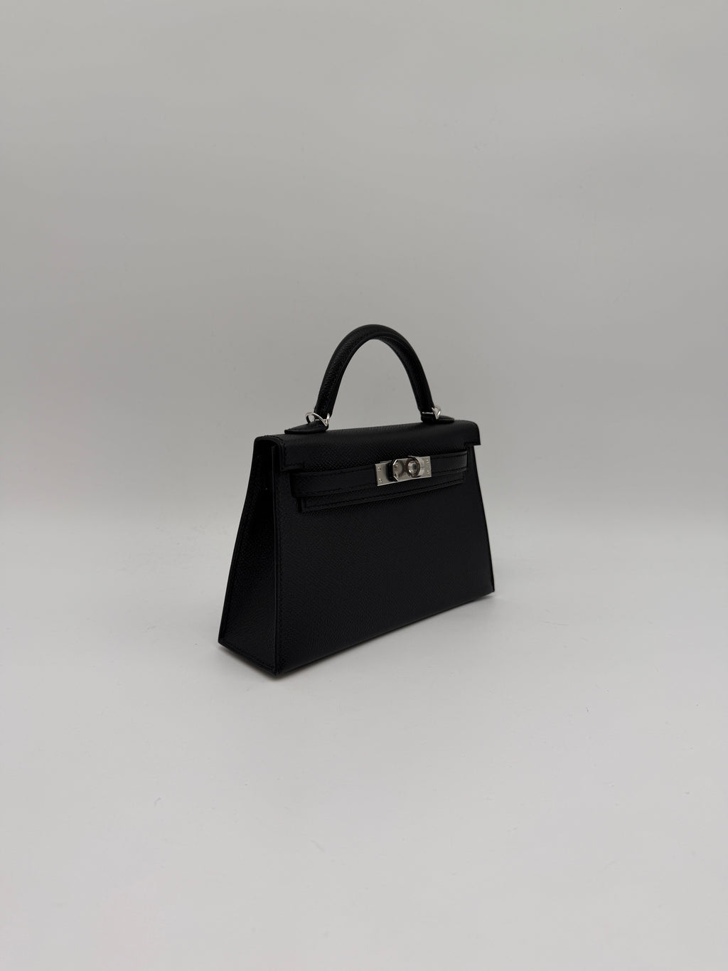 Hermès Mini Black Epsom Palladium Hardware