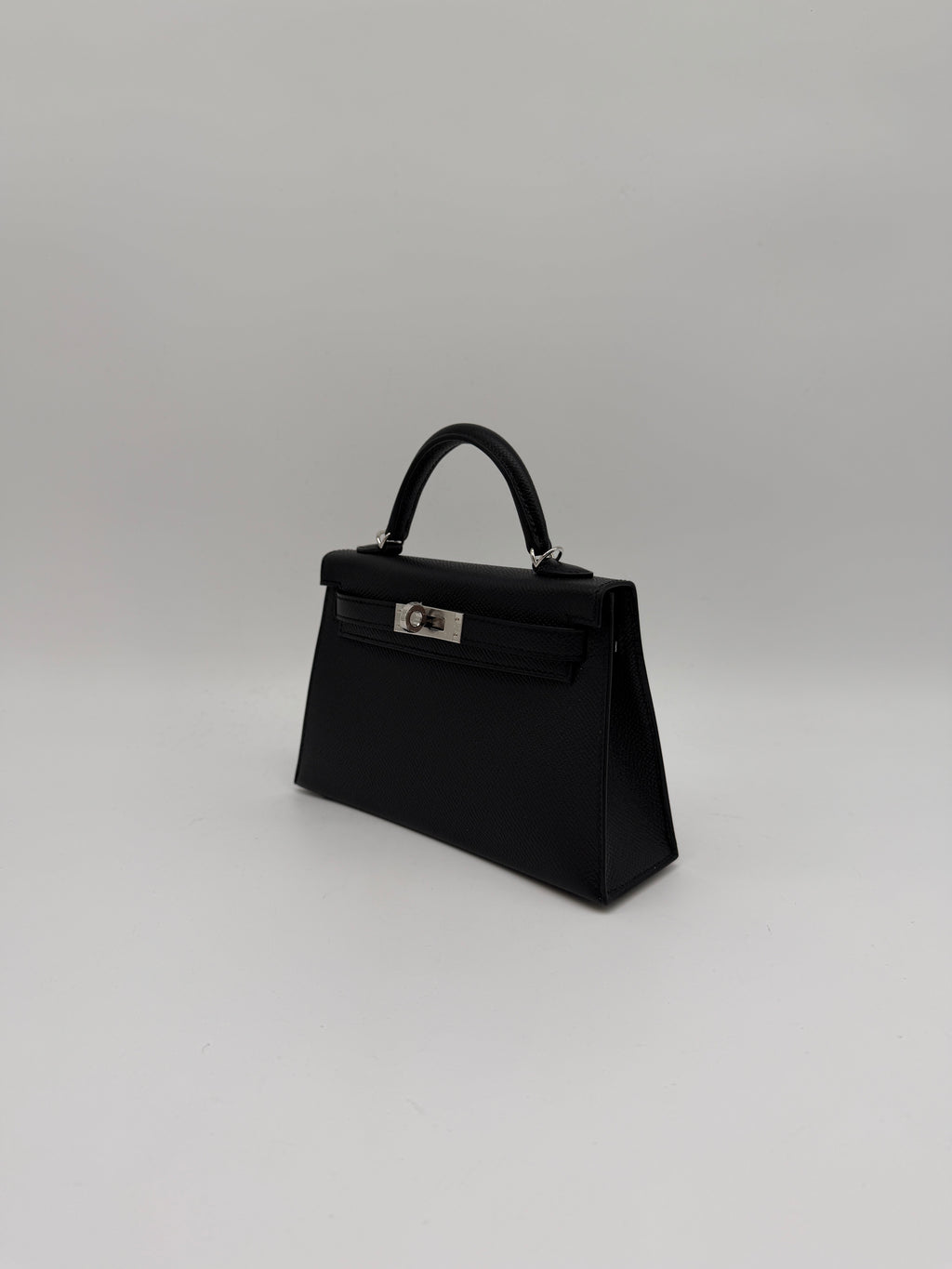 Hermès Mini Black Epsom Palladium Hardware