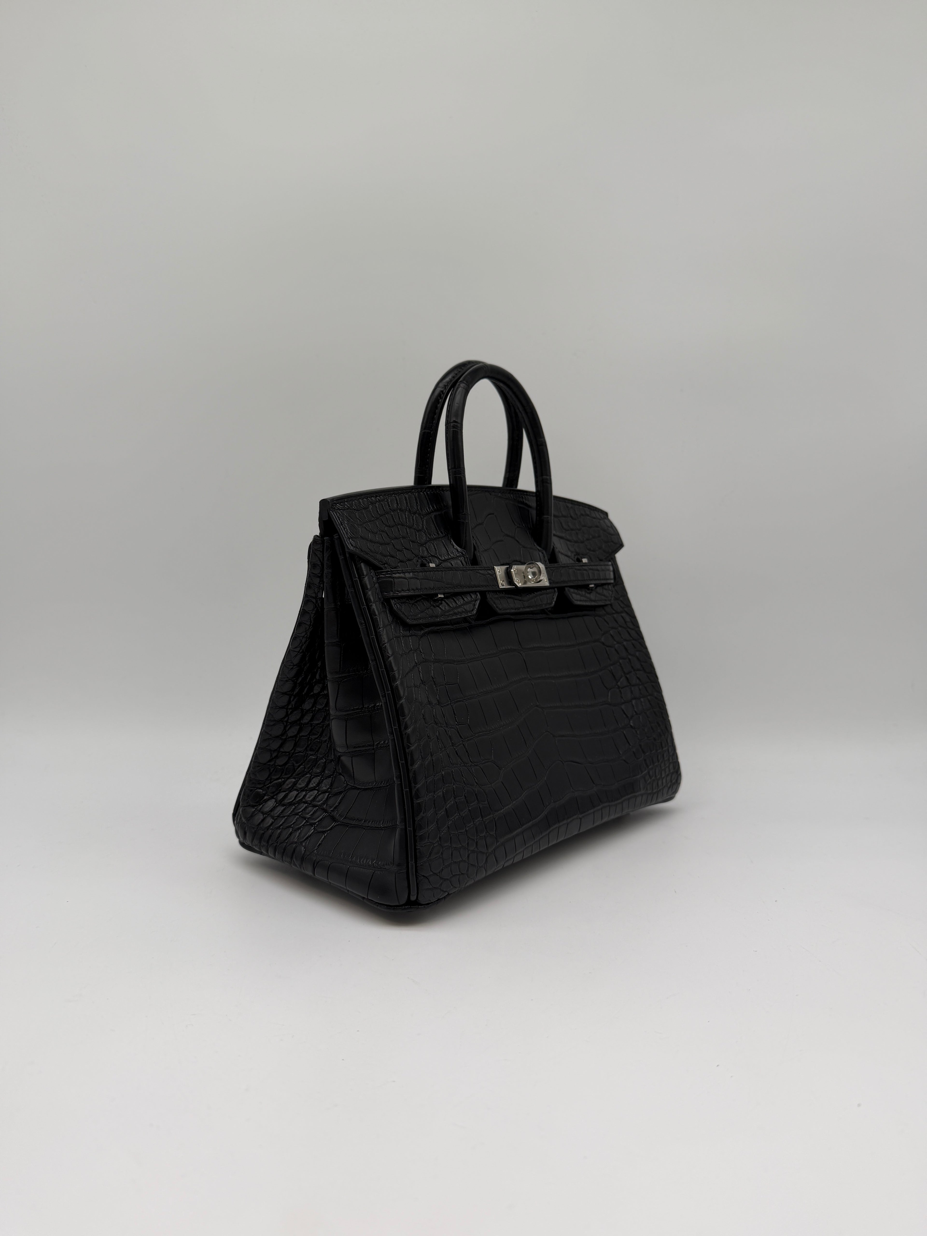 Hermès Birkin 25 Black Matte Palladium Hardware