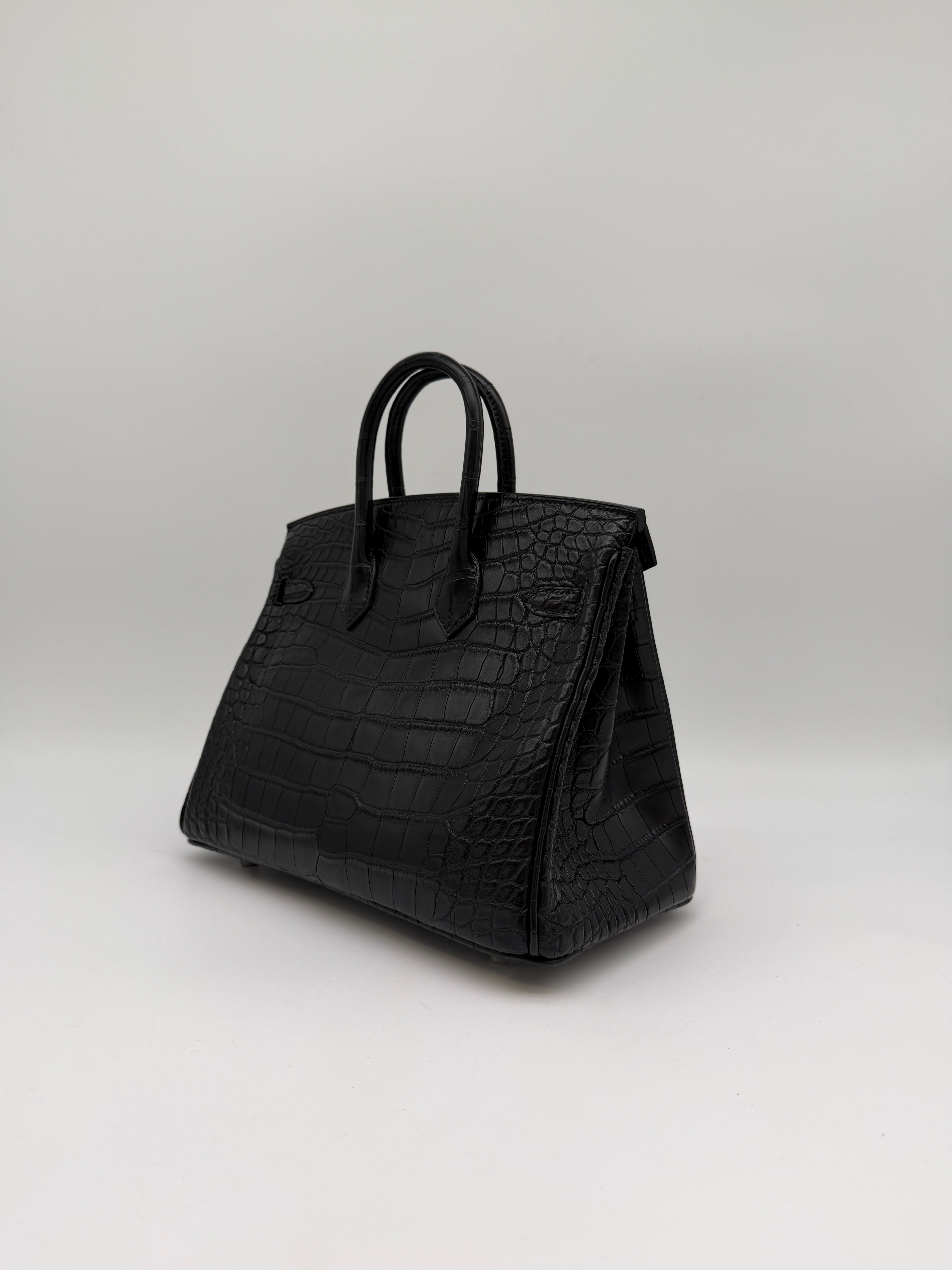 Hermès Birkin 25 Black Matte Palladium Hardware