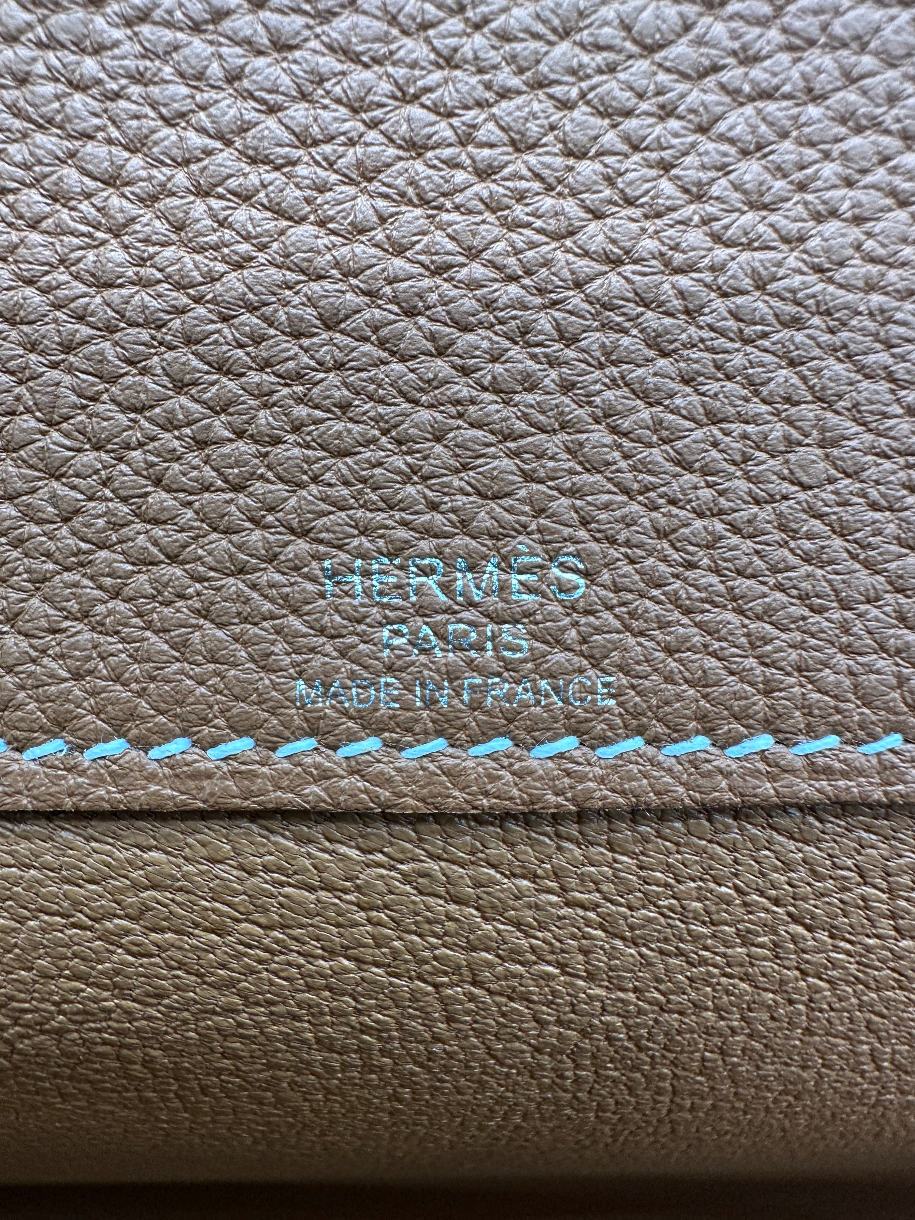 Hermès Kelly Depeches Gold Togo Palladium Hardware