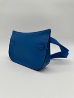 Hermès Mini Jypsiere Evercolor Blue Zellige Palladium Hardware