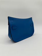 Hermès Mini Jypsiere Evercolor Blue Zellige Palladium Hardware