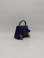Hermès Kelly Doll Purple/ Dune Swift Palladium Hardware