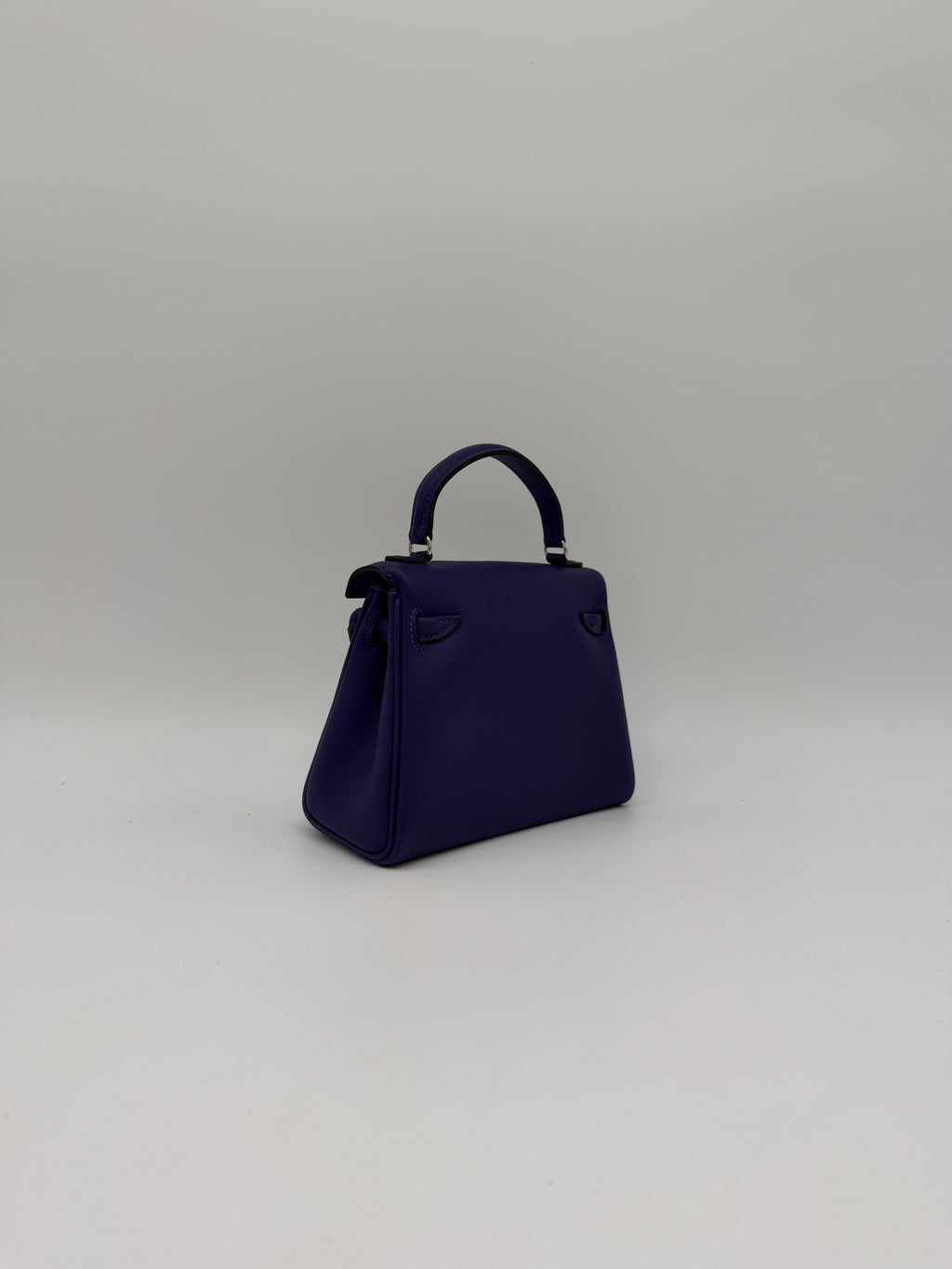 Hermès Kelly Doll Purple/ Dune Swift Palladium Hardware