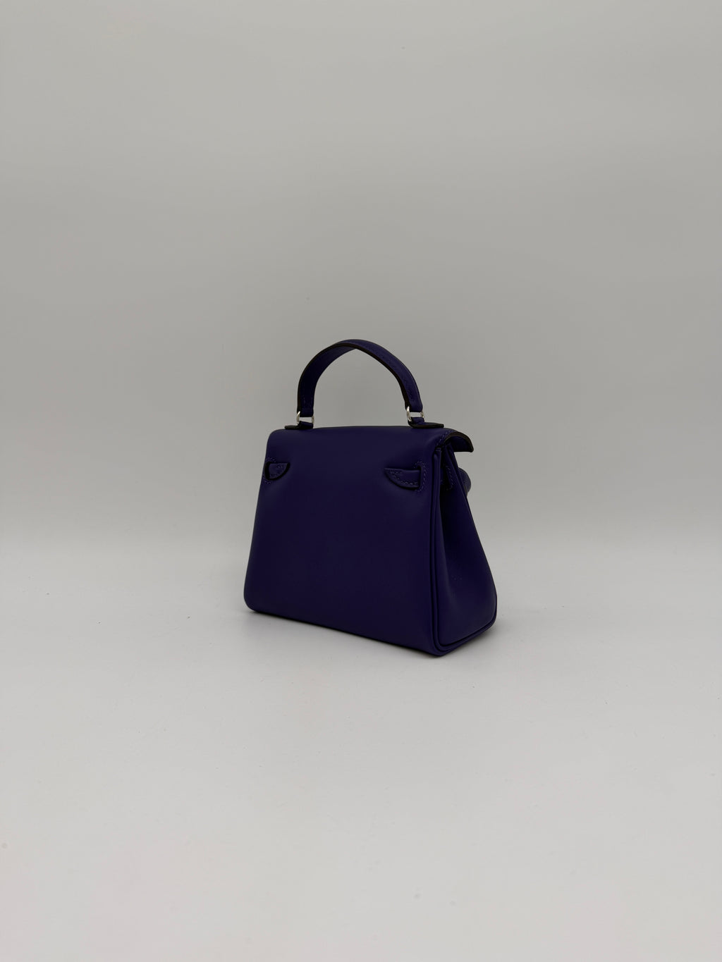 Hermès Kelly Doll Purple/ Dune Swift Palladium Hardware