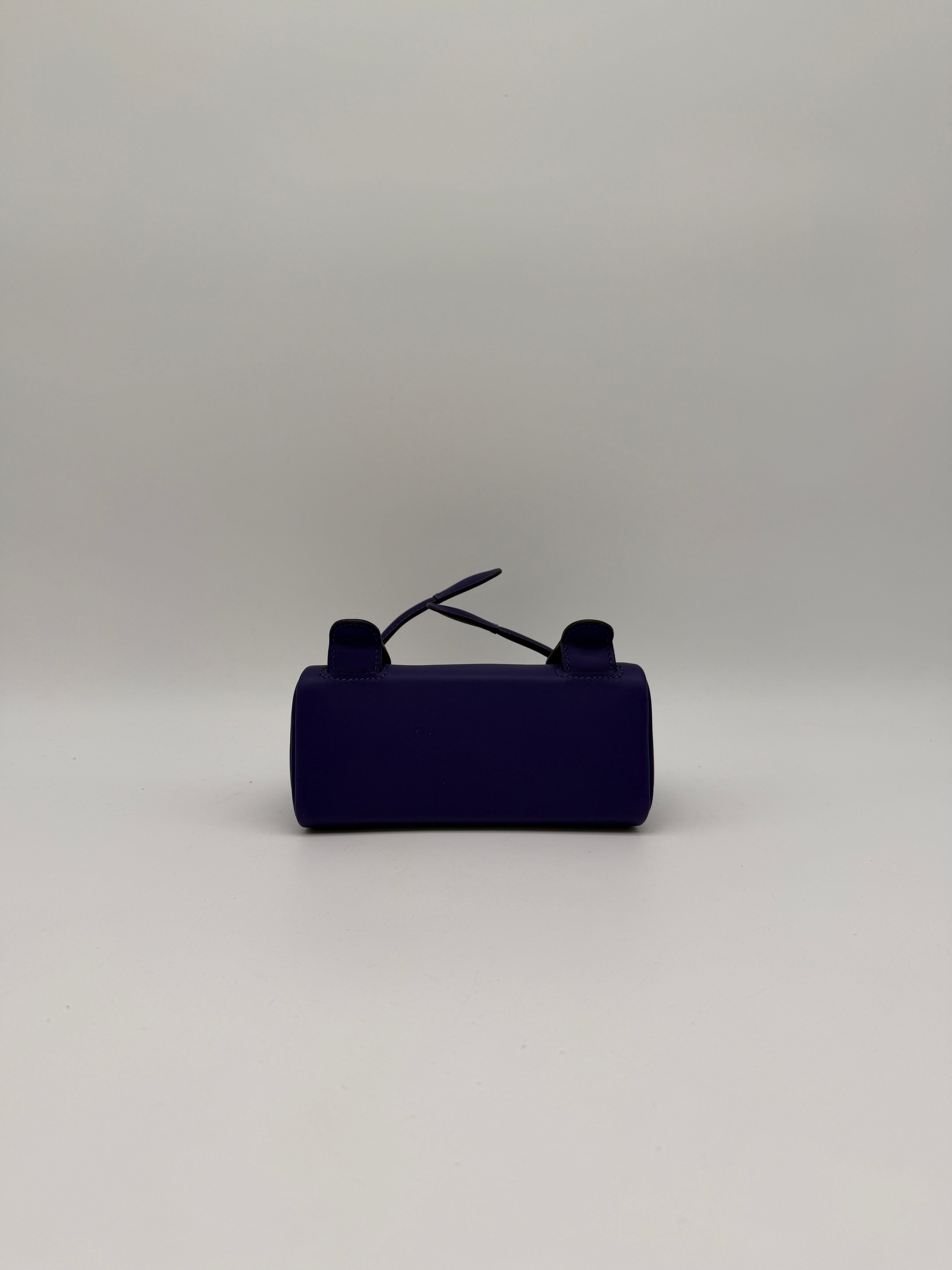 Hermès Kelly Doll Purple/ Dune Swift Palladium Hardware