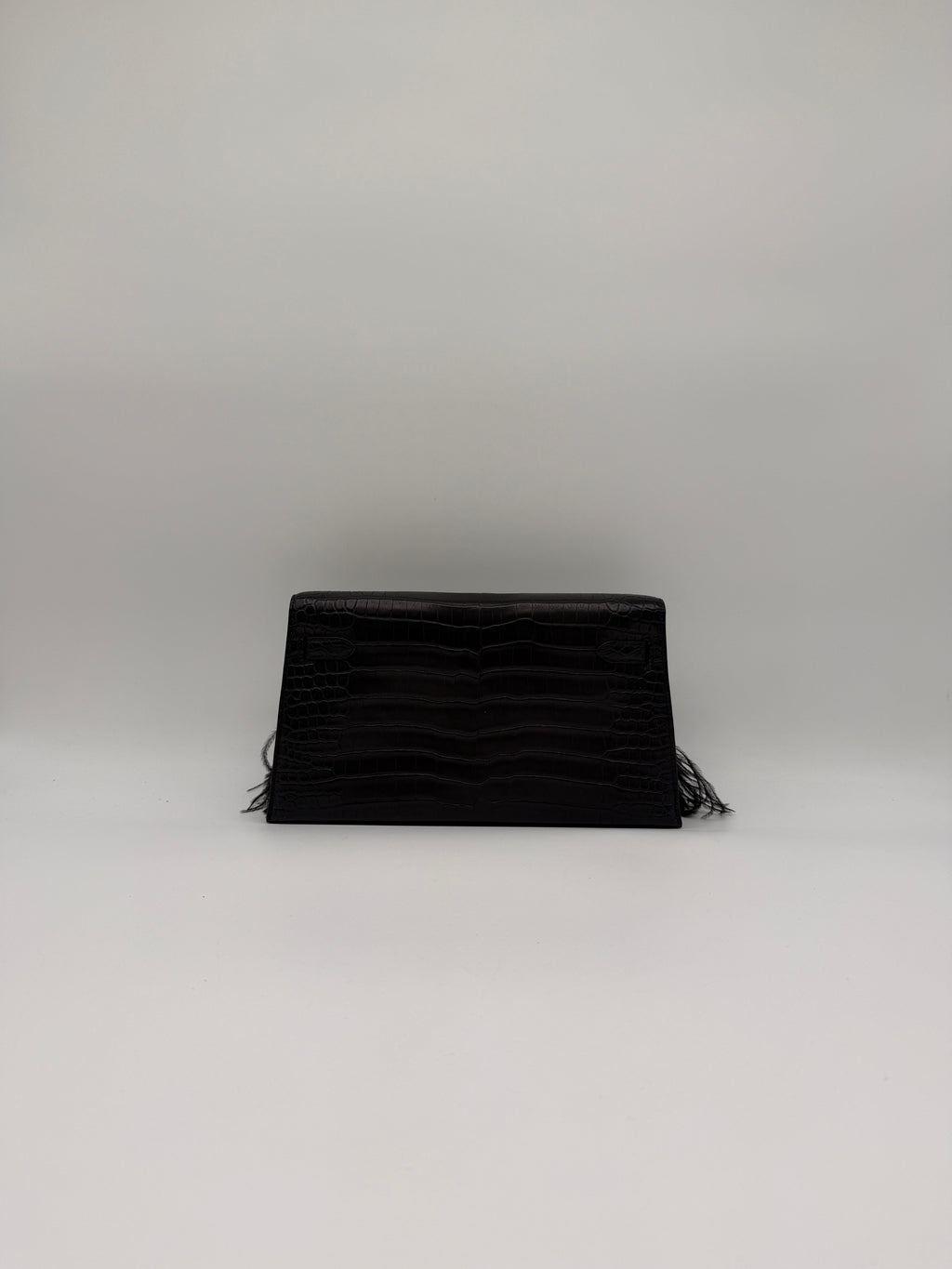 Kelly Elan Foile Black Matte Porosus Palladium Hardware