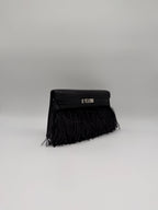 Kelly Elan Foile Black Matte Porosus Palladium Hardware