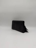 Kelly Elan Foile Black Matte Porosus Palladium Hardware