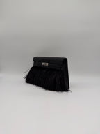 Kelly Elan Foile Black Matte Porosus Palladium Hardware