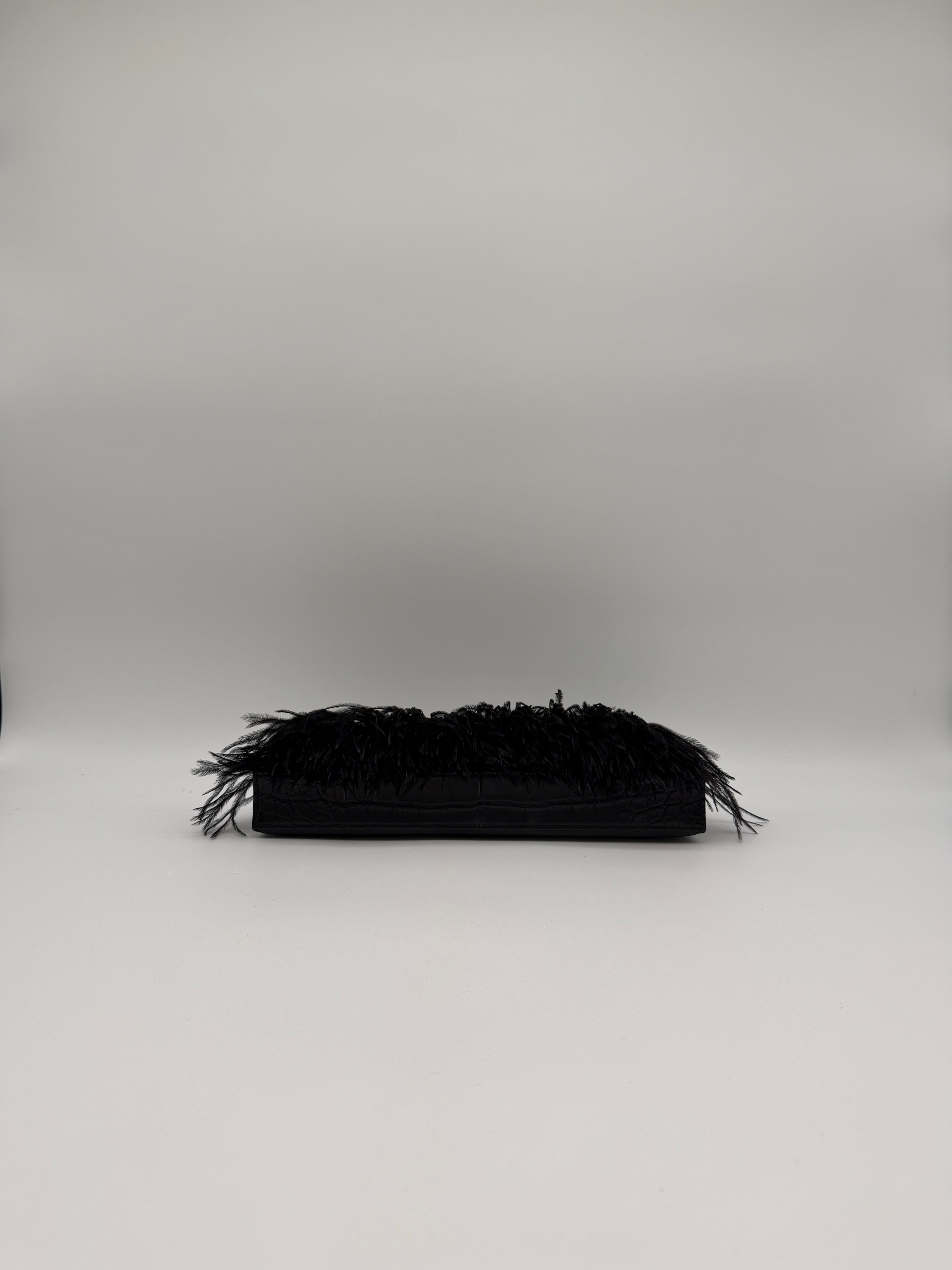 Kelly Elan Foile Black Matte Porosus Palladium Hardware