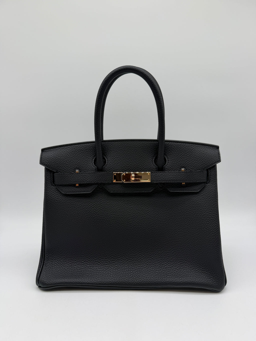 Hermès Birkin 30 Black Togo Rose Gold Hardware