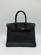 Hermès Birkin 30 Black Togo Rose Gold Hardware