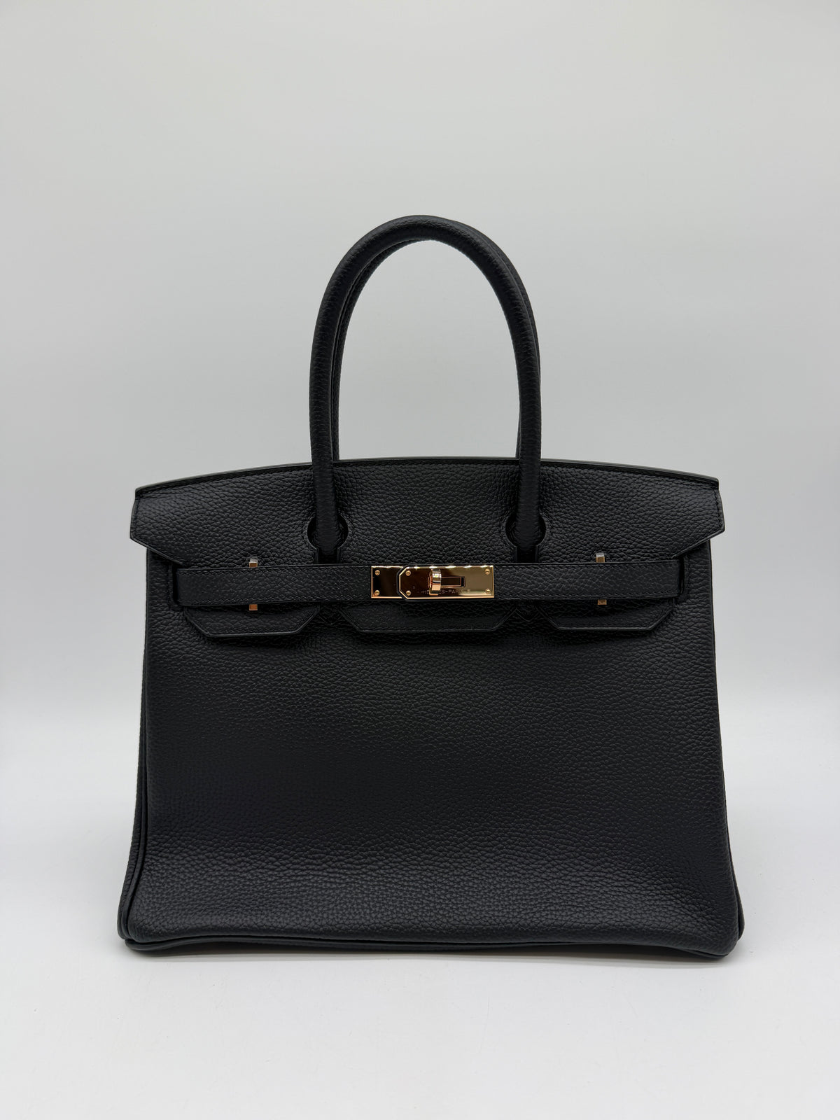 Hermès Birkin 30 Black Togo Rose Gold Hardware