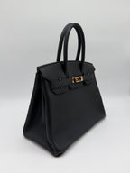 Hermès Birkin 30 Black Togo Rose Gold Hardware