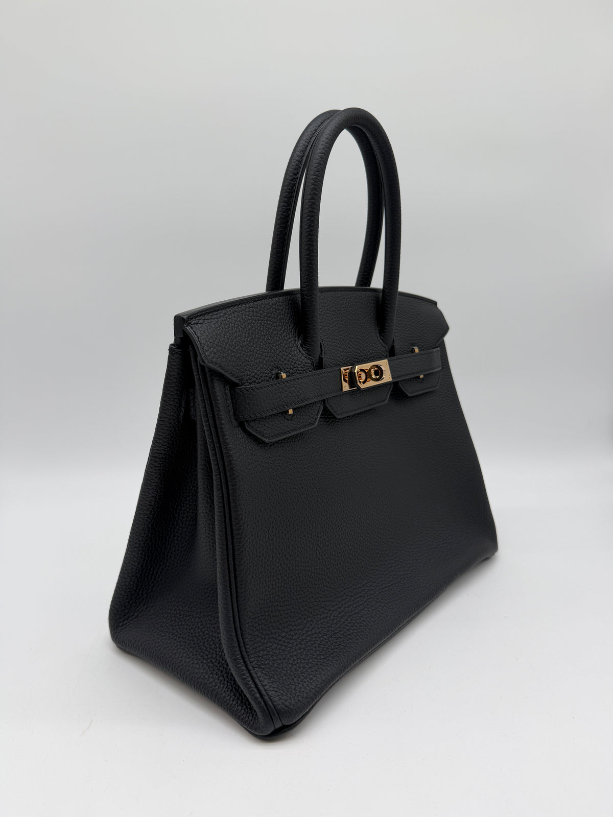 Hermès Birkin 30 Black Togo Rose Gold Hardware