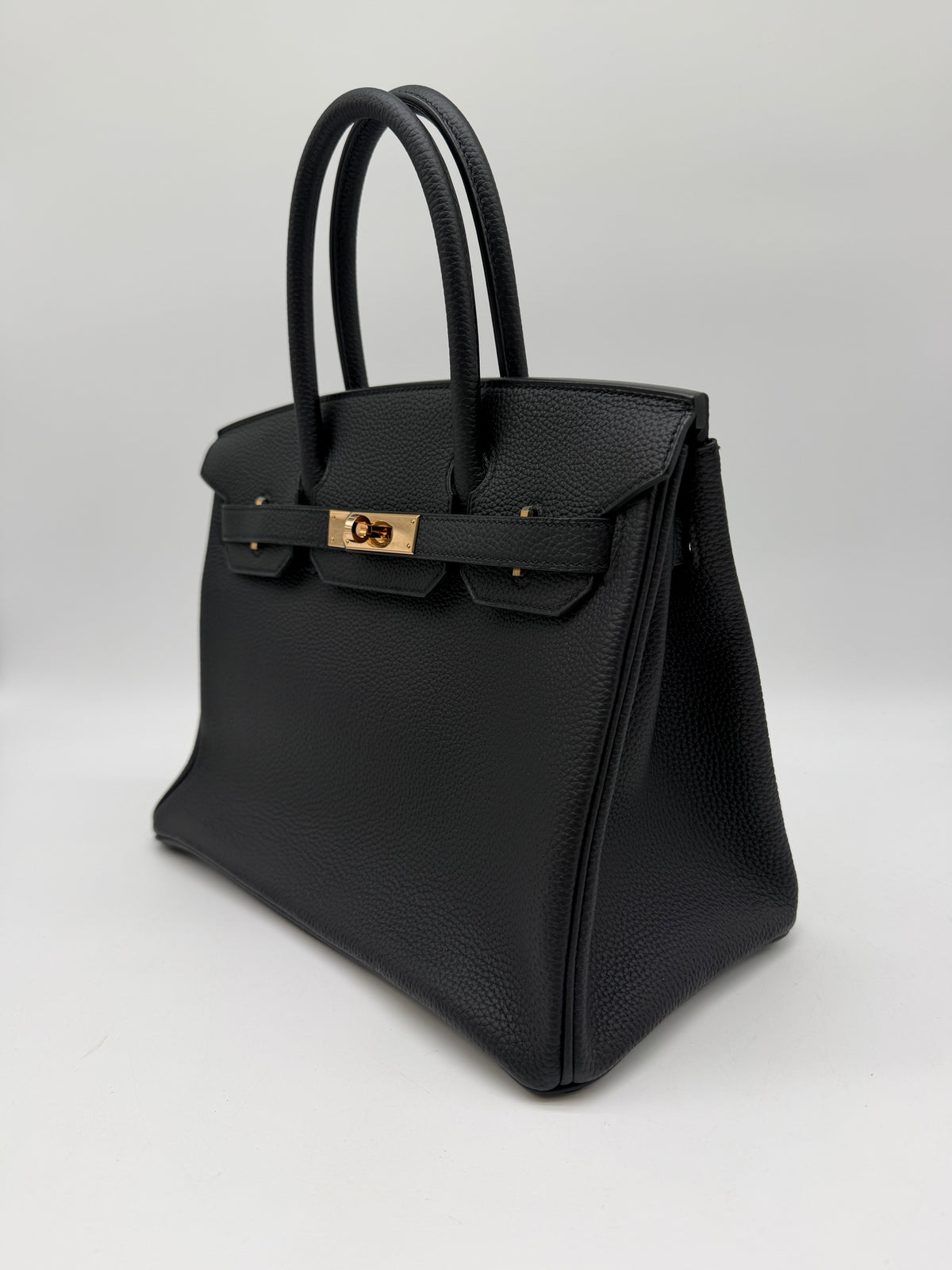 Hermès Birkin 30 Black Togo Rose Gold Hardware