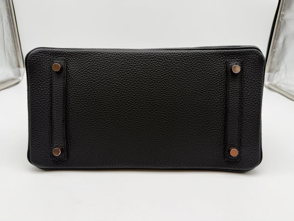 Hermès Birkin 30 Black Togo Rose Gold Hardware