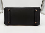 Hermès Birkin 30 Black Togo Rose Gold Hardware