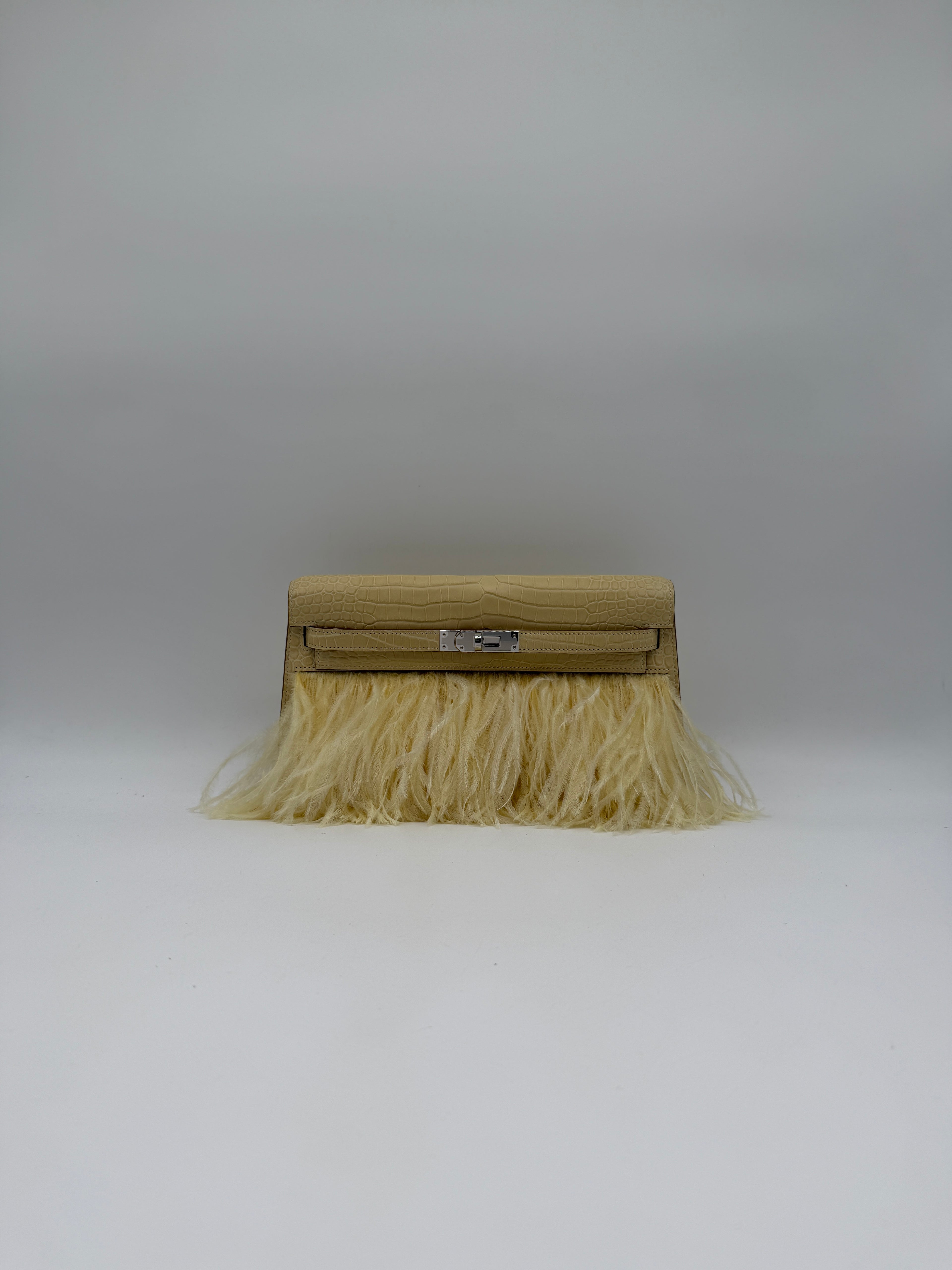 Kelly Elan Foile Vanilla Matte Porosus Palladium Hardware