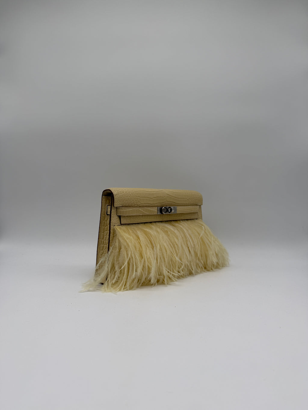 Kelly Elan Foile Vanilla Matte Porosus Palladium Hardware