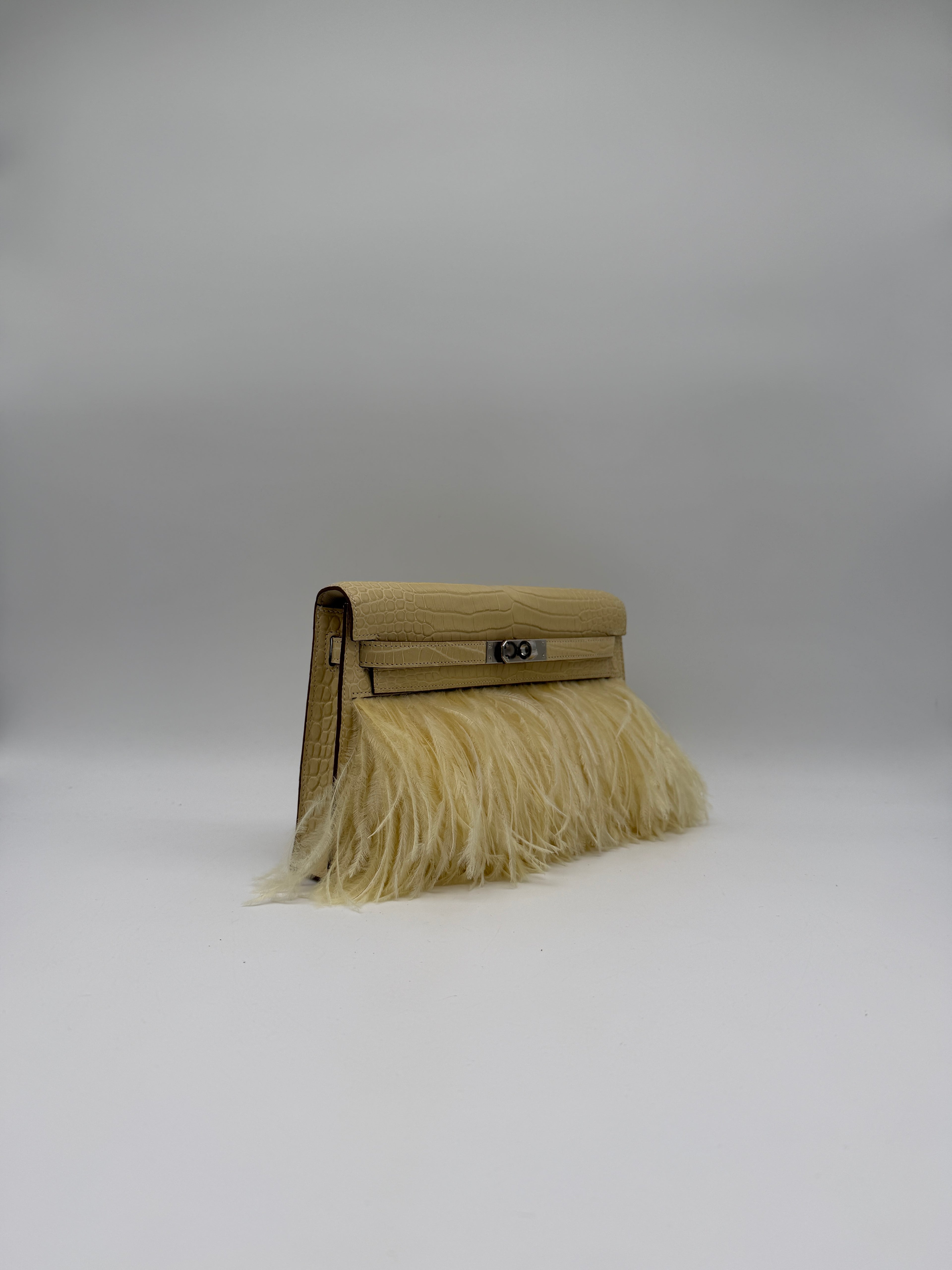 Kelly Elan Foile Vanilla Matte Porosus Palladium Hardware