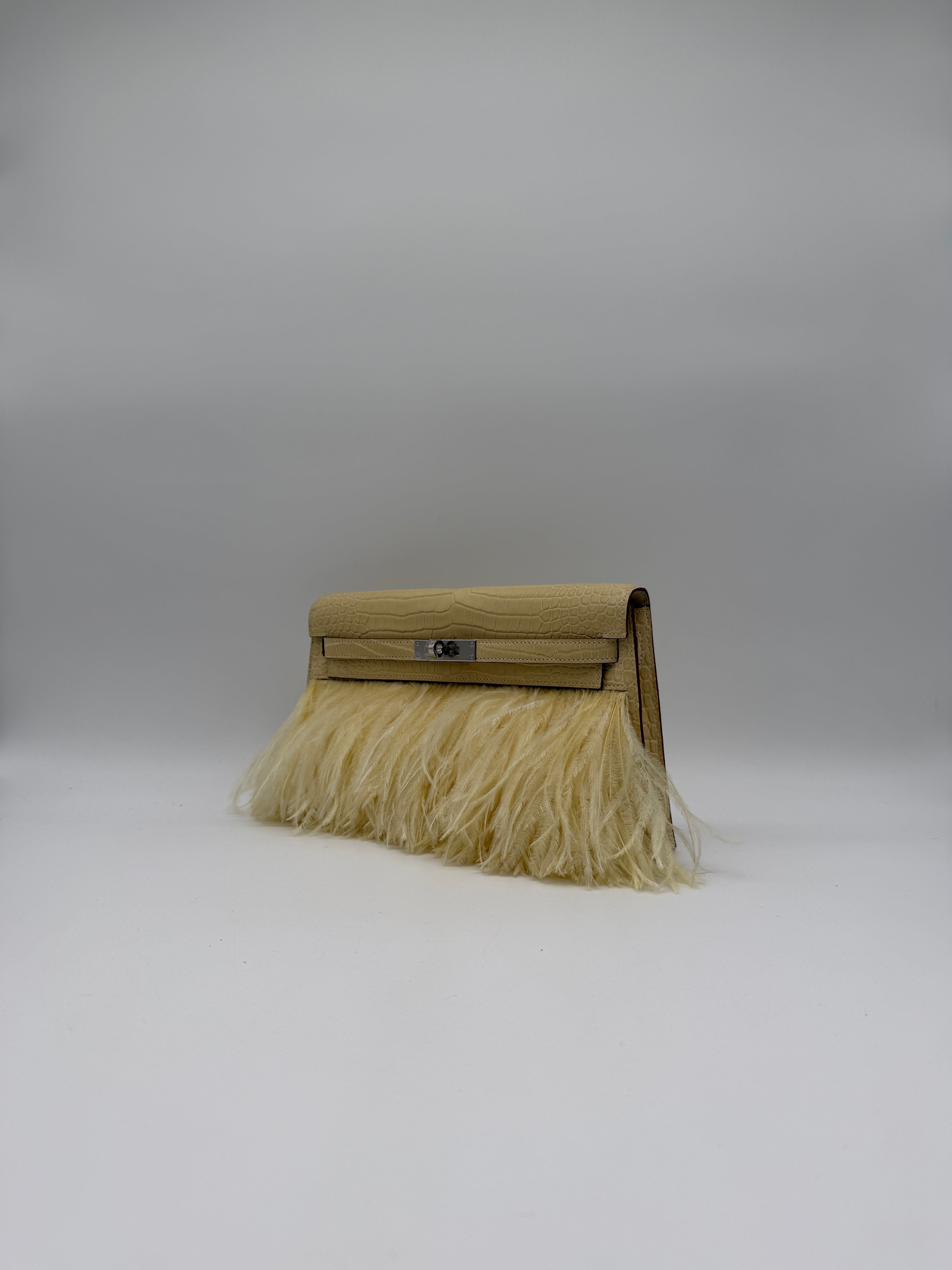 Kelly Elan Foile Vanilla Matte Porosus Palladium Hardware