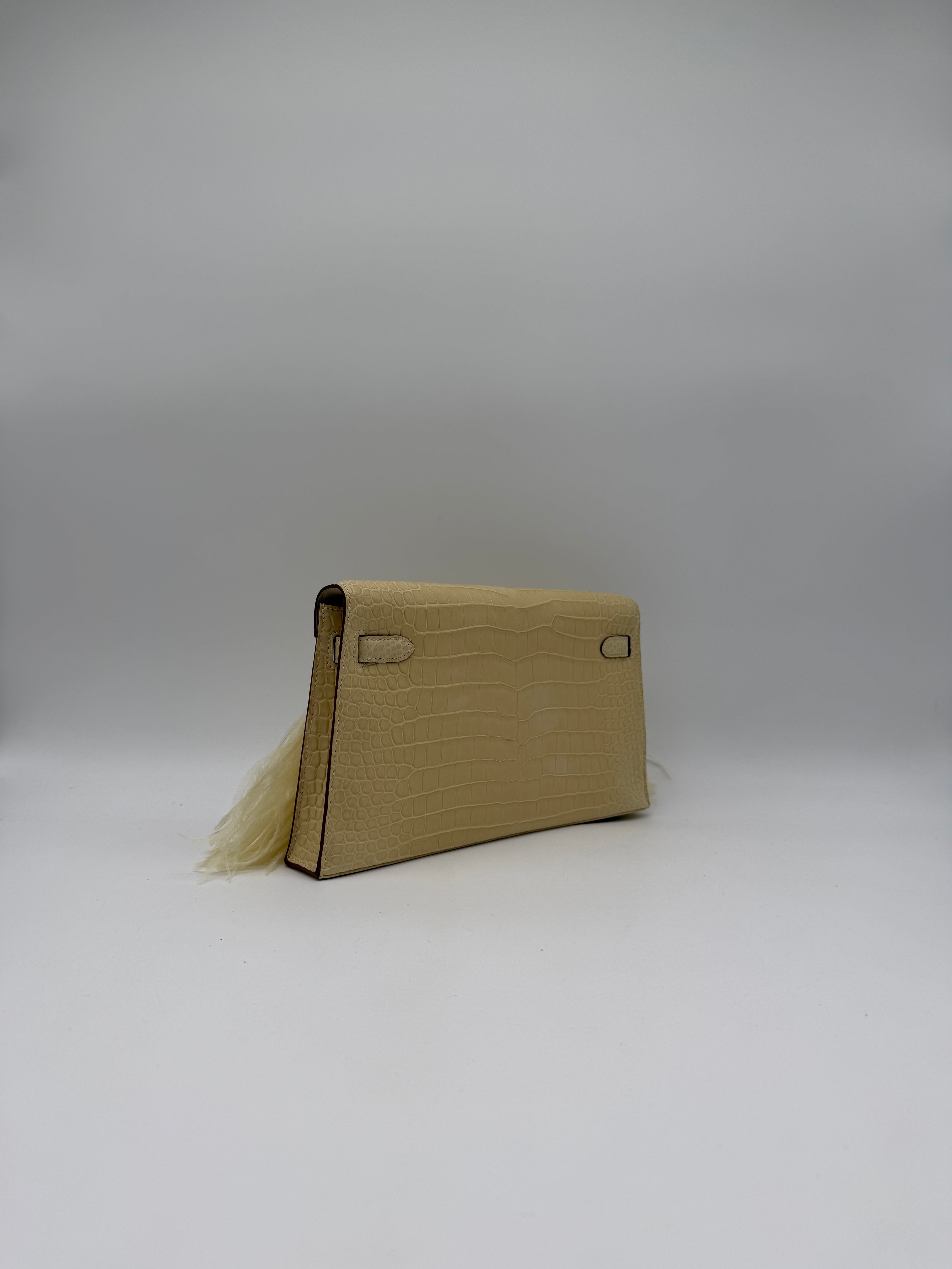 Kelly Elan Foile Vanilla Matte Porosus Palladium Hardware