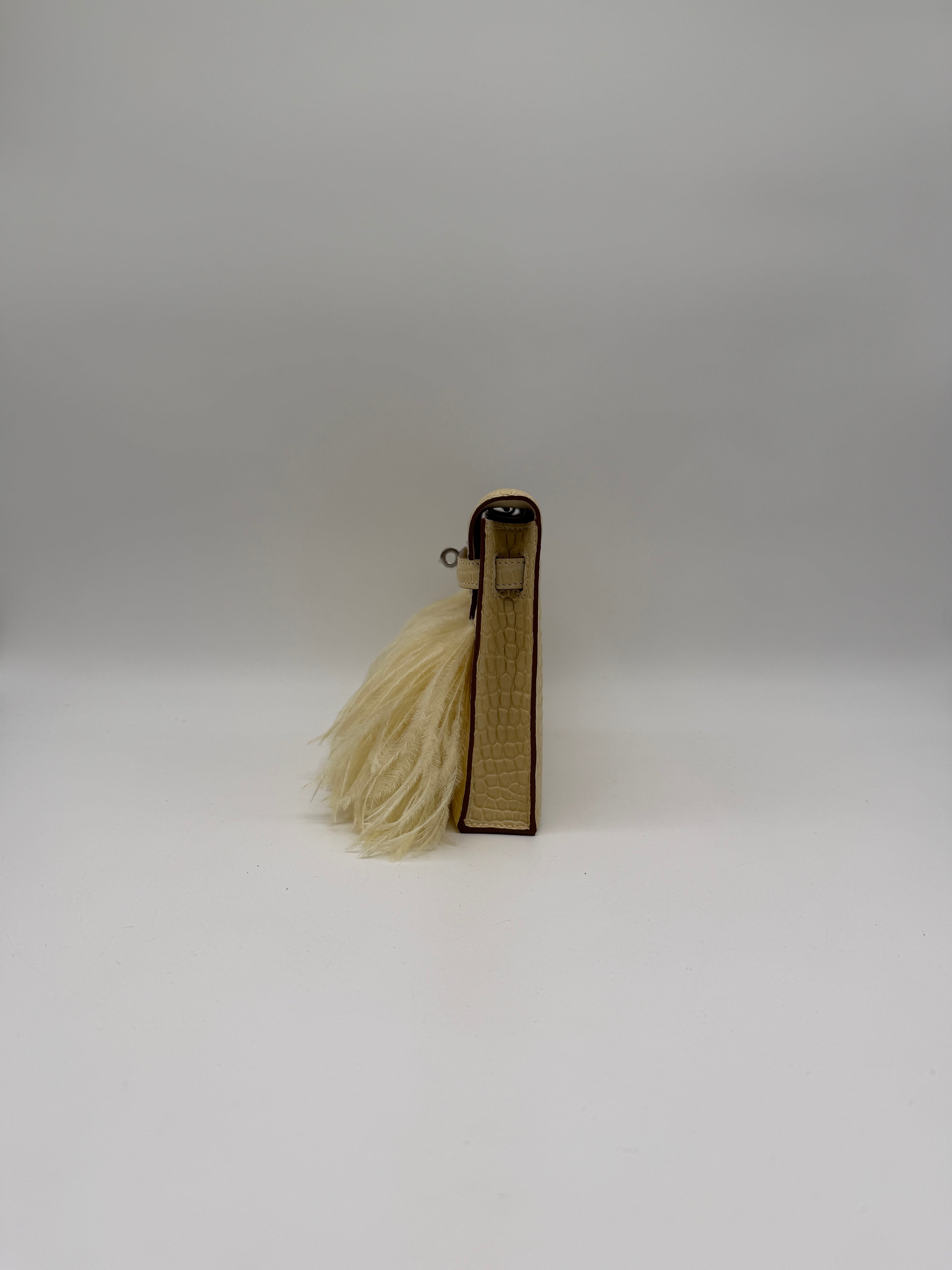 Kelly Elan Foile Vanilla Matte Porosus Palladium Hardware